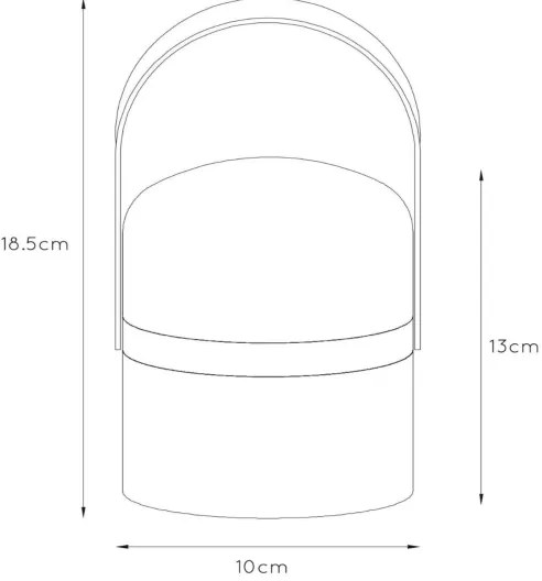 Lampă LED dimabilă de exterior Lucide 06802/01/33 LITTLE JOE LED/0,3W/3,7V IP44