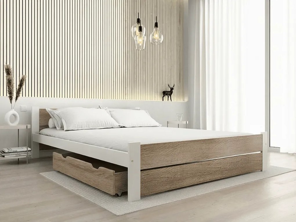 Cutie de depozitare sub pat 98 cm, stejar sonoma