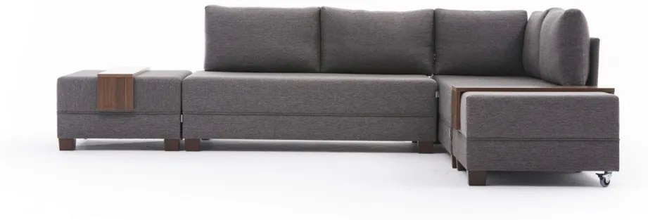 Coltar Extensibil Fly Corner Sofa Bed Right, Gri