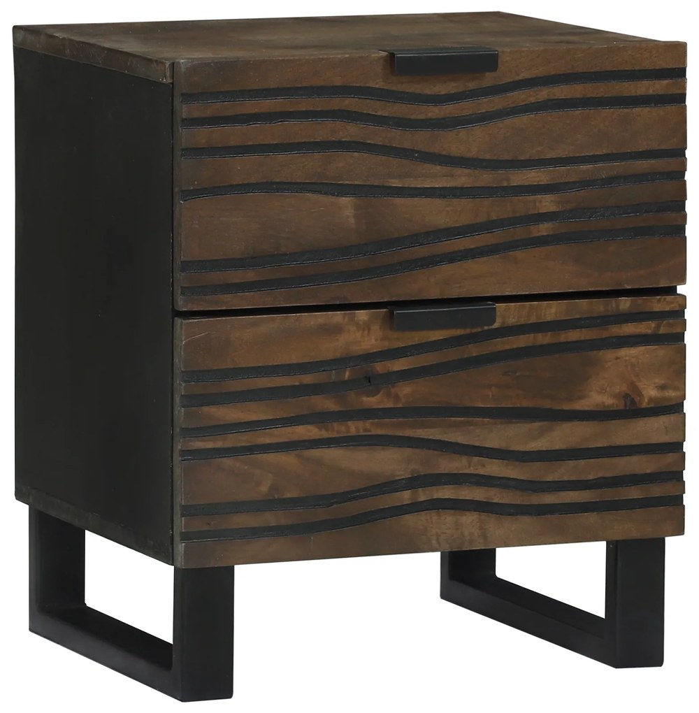 vidaXL Noptieră cu sertar castan 40 x 33.5 x 46 cm