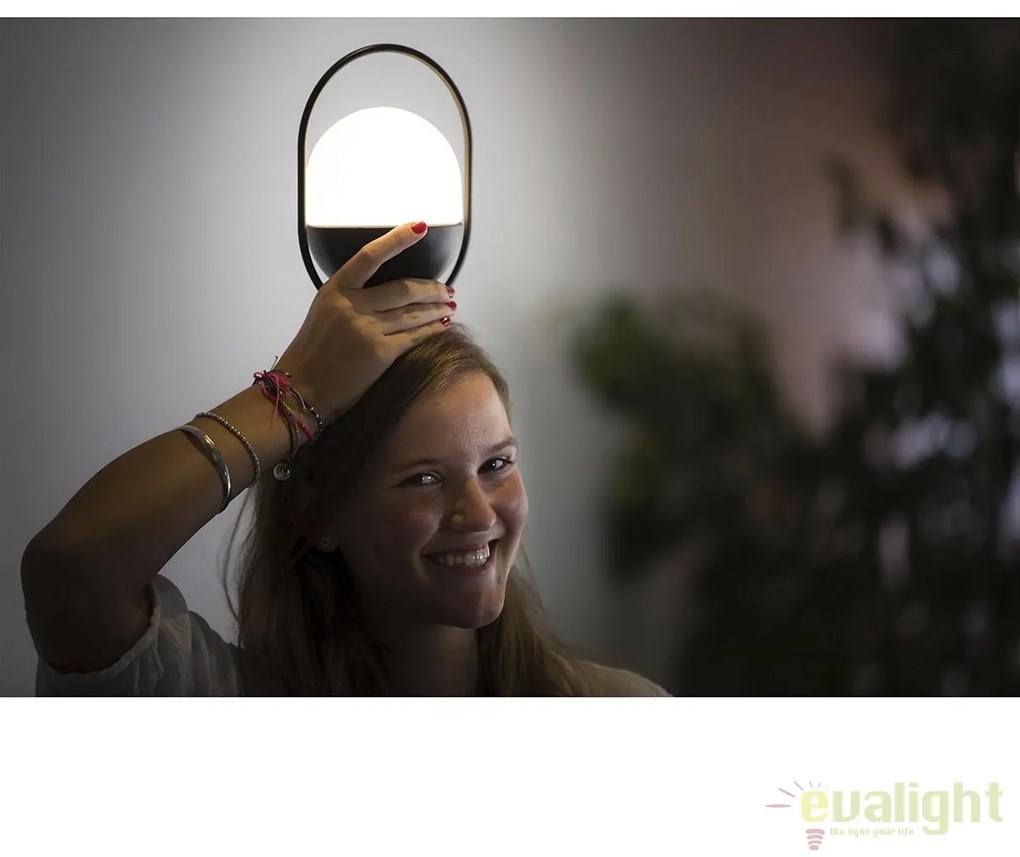 Lampa LED portabila design funny TAKE AWAY Black 01016