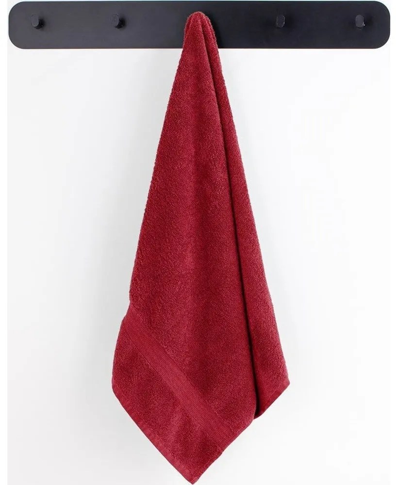 Prosoape de baie roșii 4 buc. din bumbac frotir Marina – DecoKing