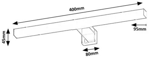 Rabalux 75051 - Iluminare LED pentru oglindă de baie OLIRO LED/6W/230V IP44 40 cm negru