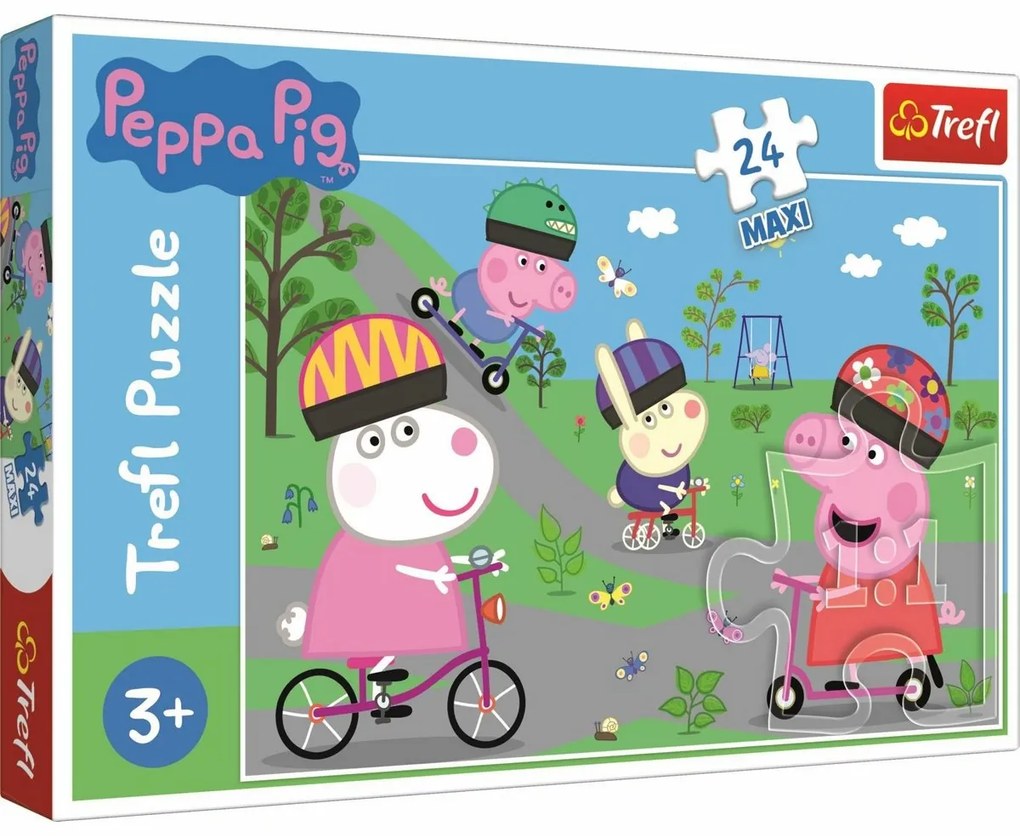 Trefl Peppa Pig Maxi Puzzle Active Day, 24 piese