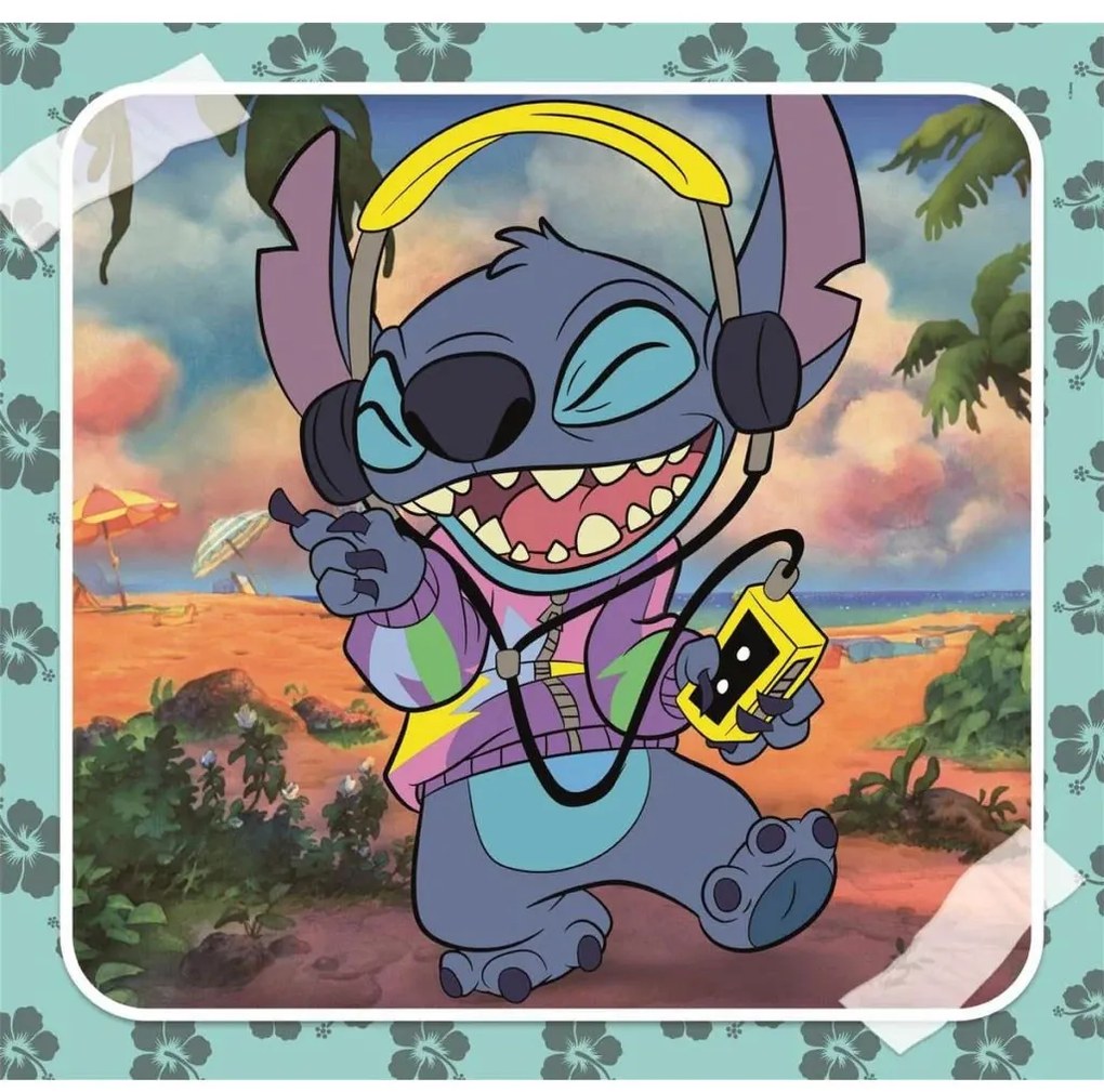 Disney Lilo și Stitch Music Cântând la chitară puzzle 3x48 pcs Clementoni