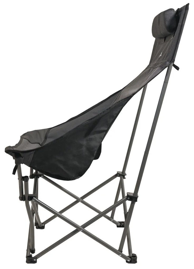 Cattara 13467 Scaun pliant de camping Merit Foldi, negru