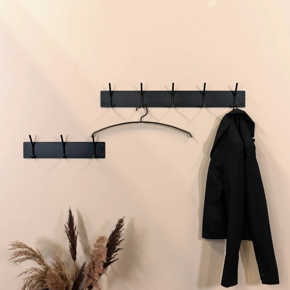 Cuier de perete negru din metal 40 cm Fusion – Spinder Design