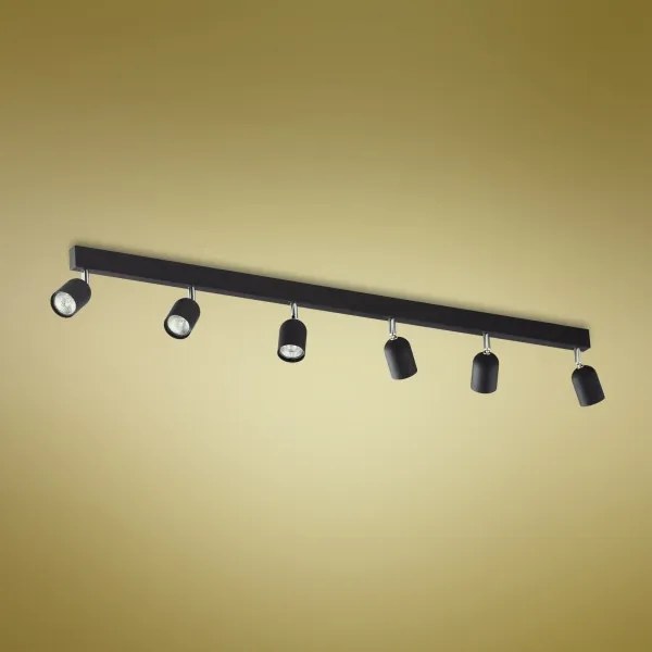 Spot TOP 6xGU10/10W/230V negru