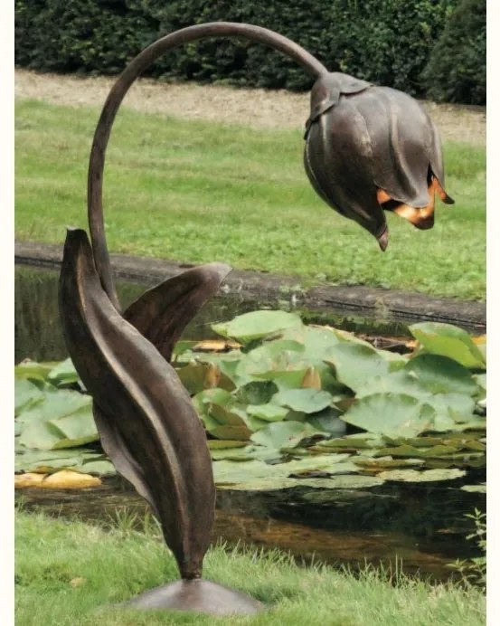 Lampa iluminat exterior din fier forjat design lalea AL 6533