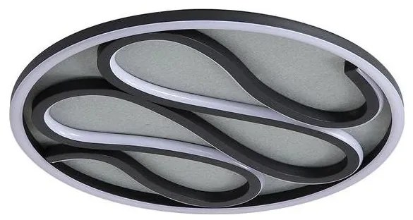 Searchlight ZENDISC 81100-39BK - Plafonieră LED dimmabilă, 20W, 230V, 3000K, Ø 39 cm