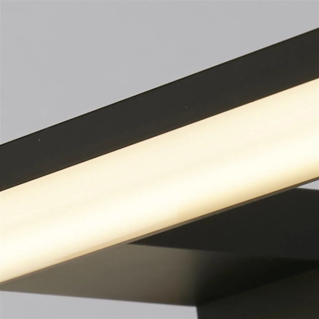 Aplica de perete LED pentru oglinda, tablou IP44 Kos, negru