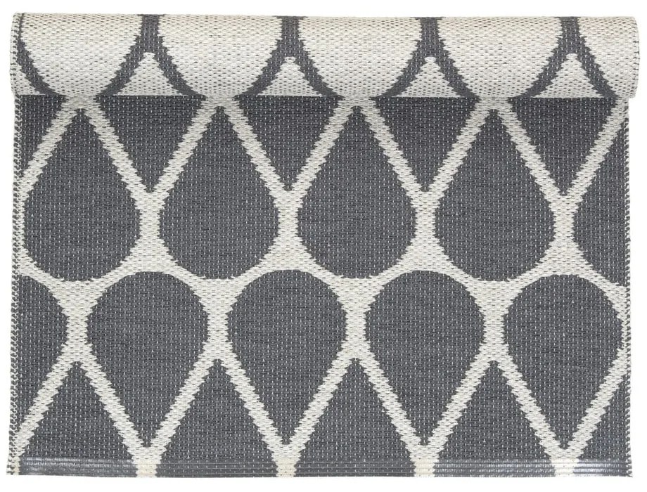 Covor pentru exterior și interior gri închis 70x50 cm Otis Granit – Pappelina