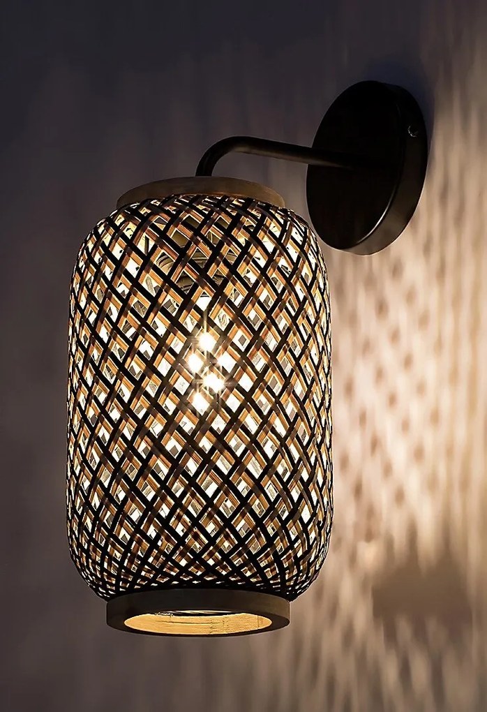 Aplica de perete design industrial Adalla rattan