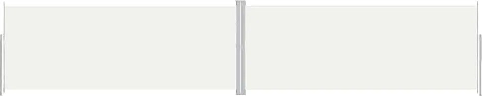 vidaXL Copertină laterală retractabilă, crem, 200x1000 cm