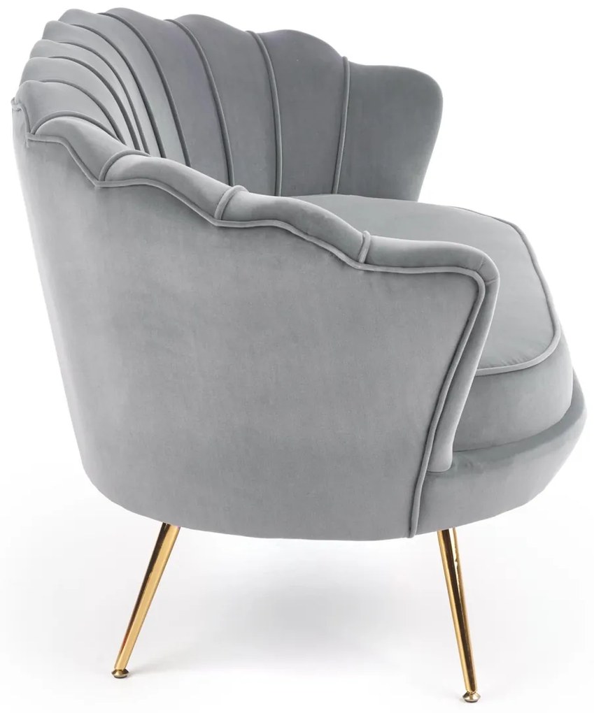 Canapea fixa Amorinito XL velvet gri