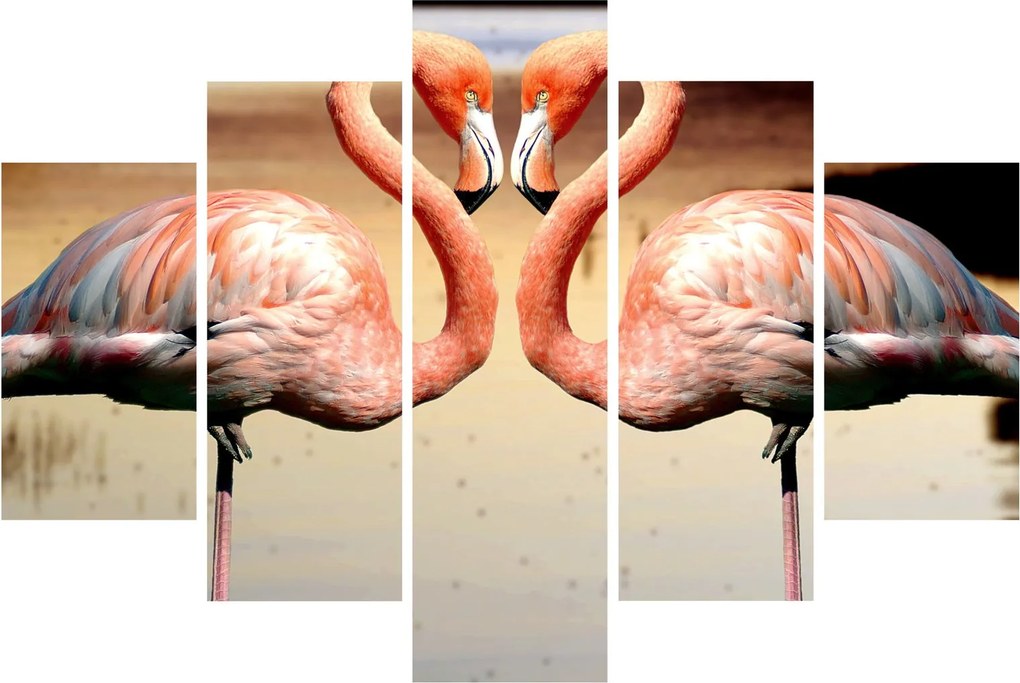 Tablou - doi flamemgo (150x105 cm)