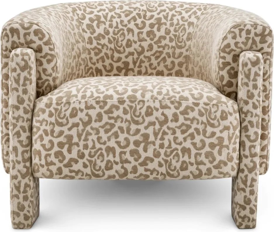 Fotoliu elegant design LUX Hazelwood, Harley leopard