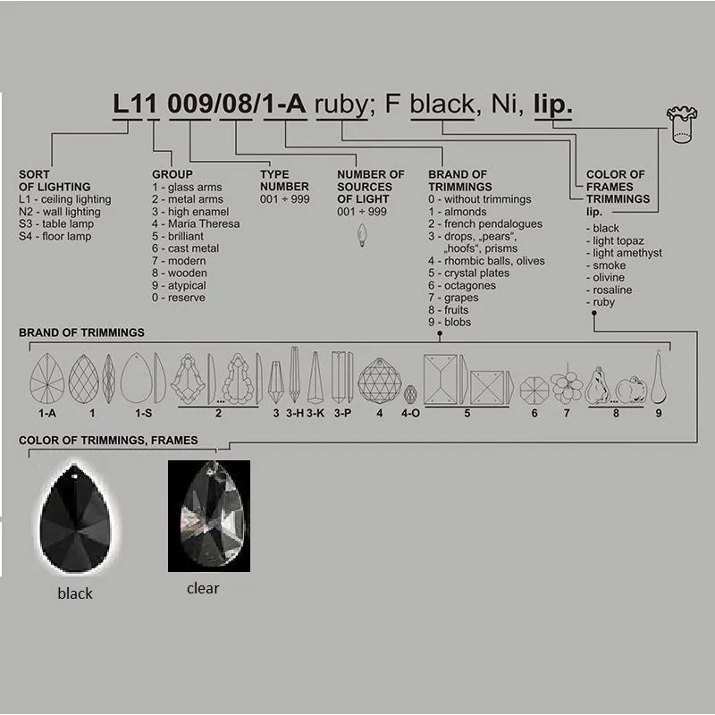 Lustra 6 brate cristal Boemia L11 009/06/3-K