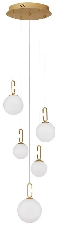 Lustra LED moderna cu 5 Pendule design elegant HOOK
