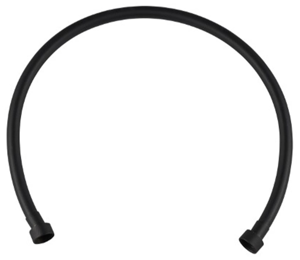 Furtun de duș negru 80 cm
