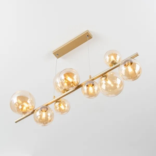 Lustră LED pe cablu Brilagi MILLA 10xG9/3W/230V auriu