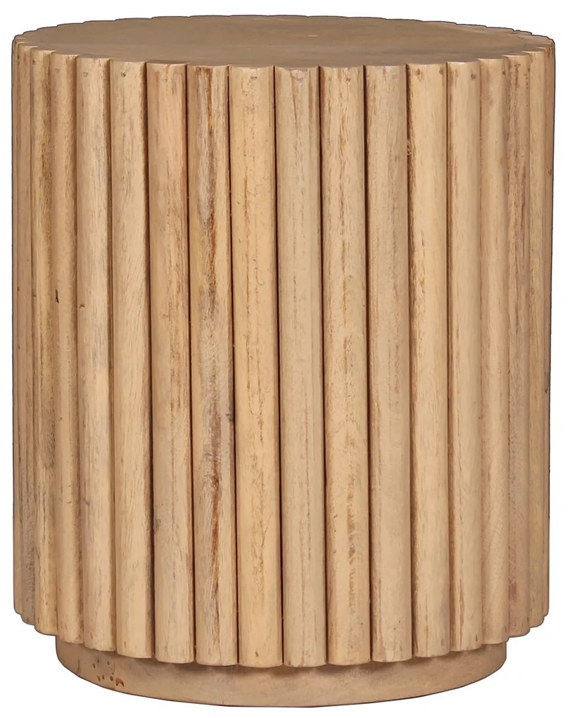 Masuta laterala Tom Tailor din lemn de mango natur 34x34 cm