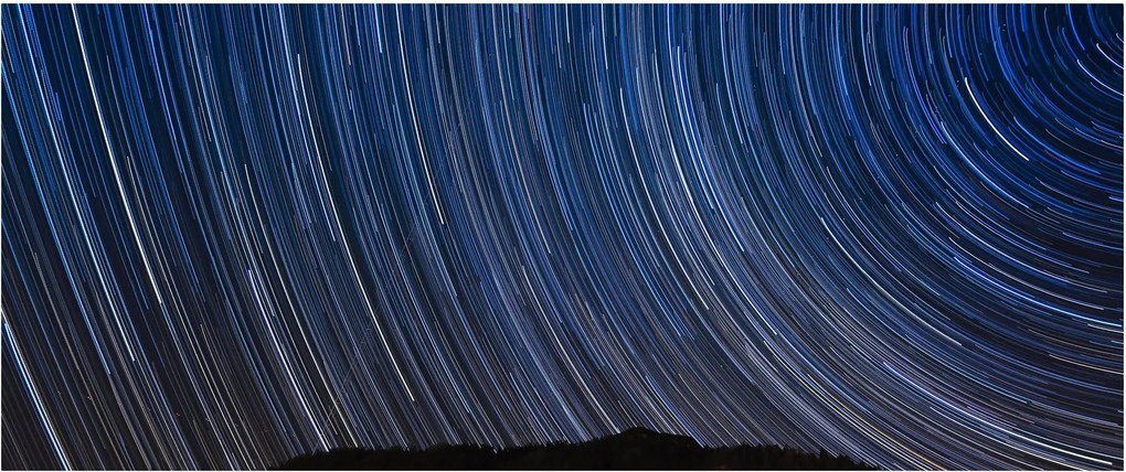 Tablou cu stele noaptea și cerul (120x50 cm)