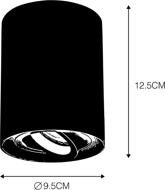 Spot de design inteligent auriu, inclusiv sursă de lumină GU10 WiFi - Rondoo Up