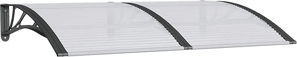 vidaXL Copertină de ușă, negru, 150x100 cm, policarbonat