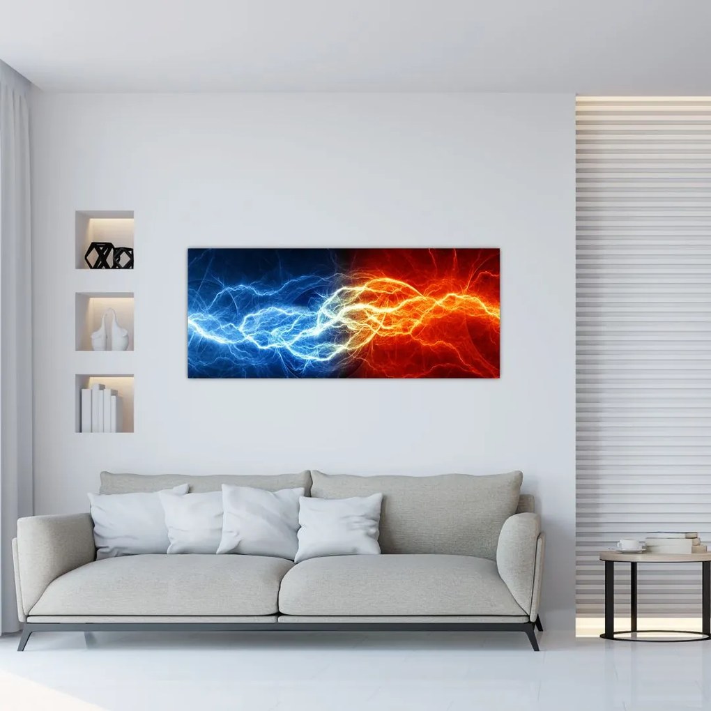 Tablou cu tensiunea de curent (120x50 cm)