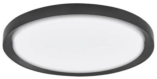 Plafoniera LED moderna design slim Ã56cm TROY negru NVL-9053594