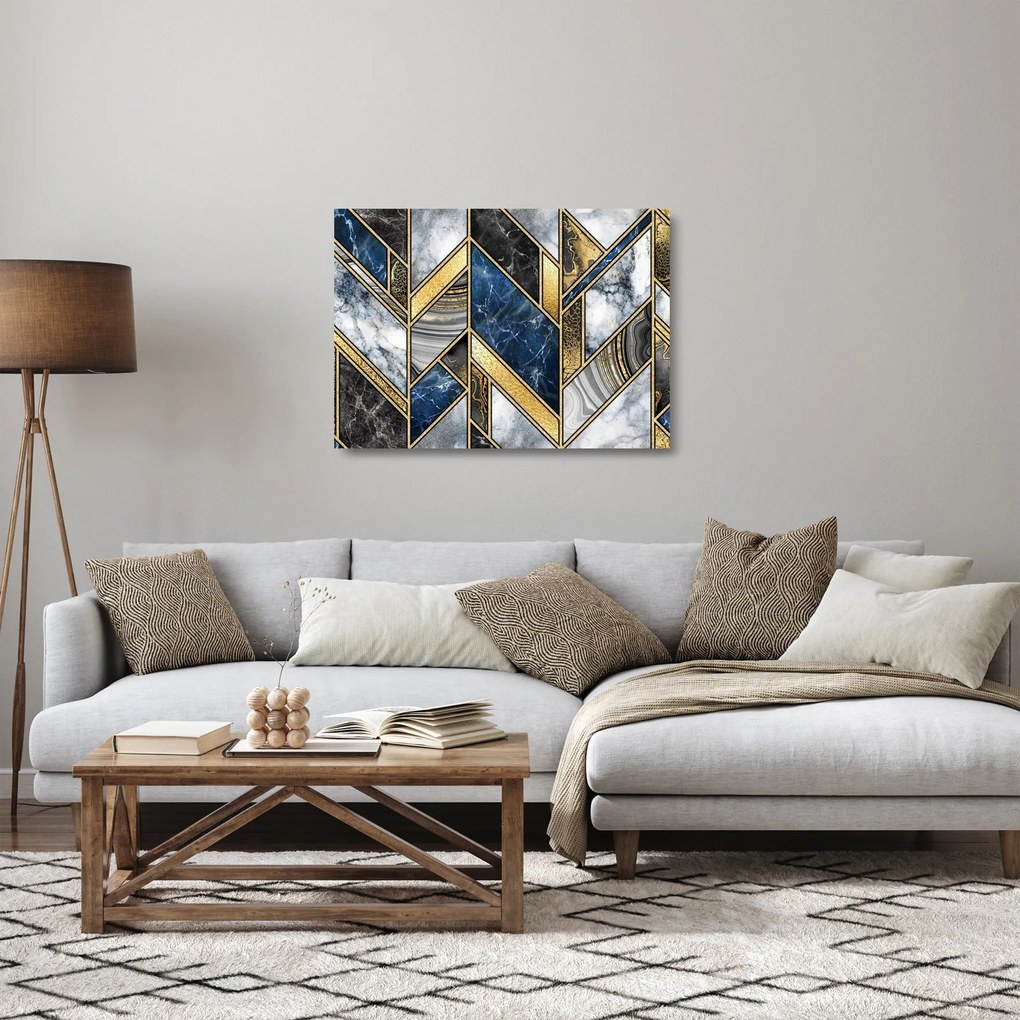 Tablou pe sticlă abstracției artistice (70x50 cm)