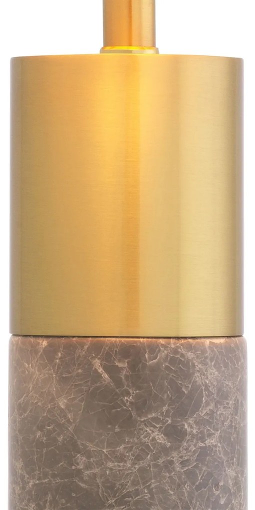 Veioza design LUX marmura gri/ metal alama Flair S
