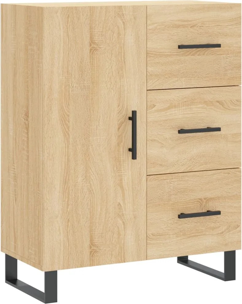 vidaXL Servantă, stejar sonoma, 69,5x34x90 cm, lemn compozit