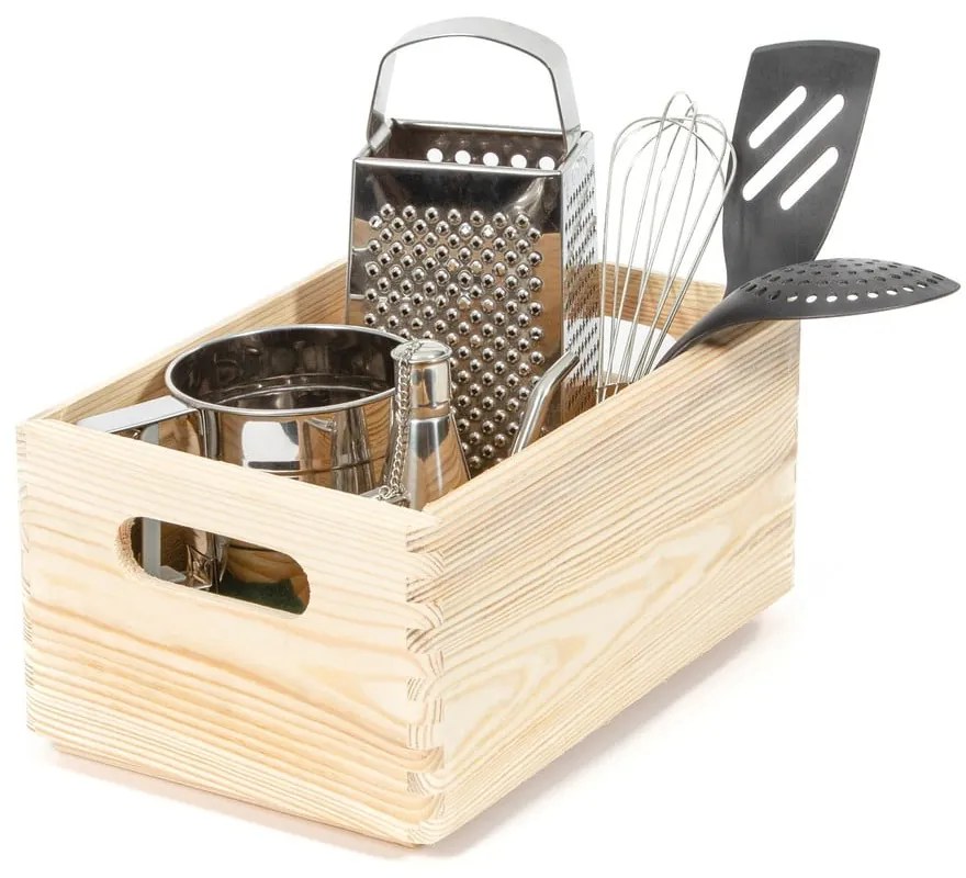 Cutie depozitare din lemn Compactor Custom, 30 x 20 x 14 cm