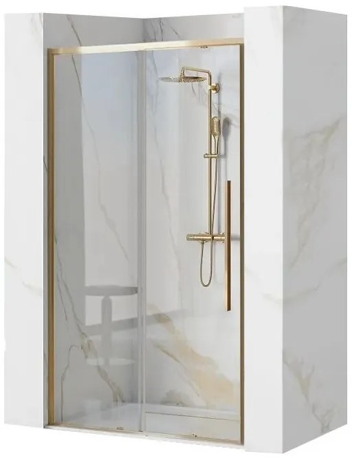 Ușă pentru dus Solar sticla securizata gold - 120x195 cm