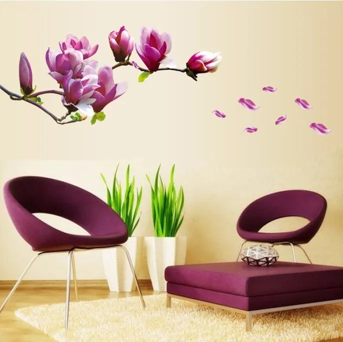 Samolepka na stenu "Magnolia" 150x55 cm