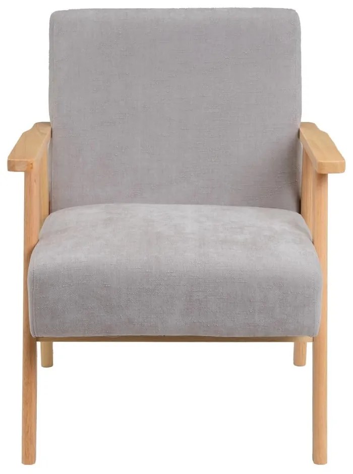 Fotoliu gri cu tapițerie din chenille Vintage – Casa Selección