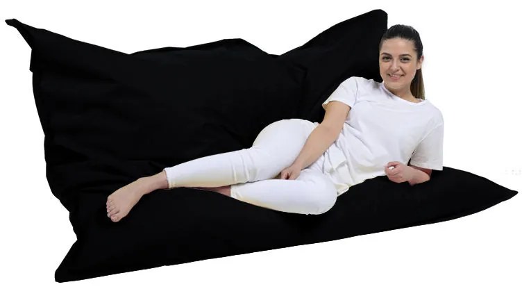 Fotoliu puf pentru grădină Giant Cushion 140x180 - Black
