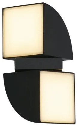 Searchlight 36150BK - Aplică LED de exterior DAKOTA 2xLED/4W/230V IP44