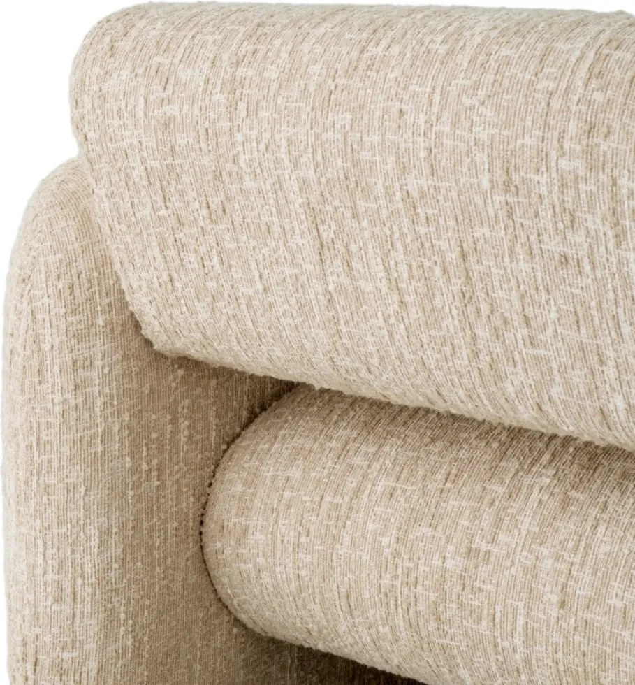 Fotoliu modern LUX Vesper, Boucle sonata cream
