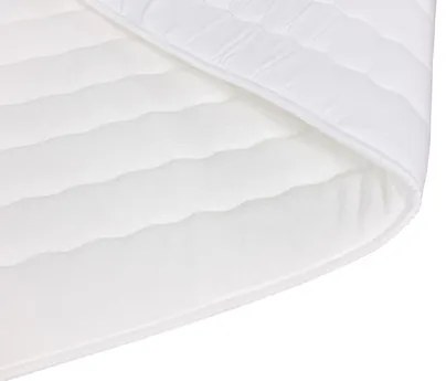 Pat matrimonial 140 cm Moritena (crem) (cu somieră și saltea) (cu sp. depozitare). 1104178