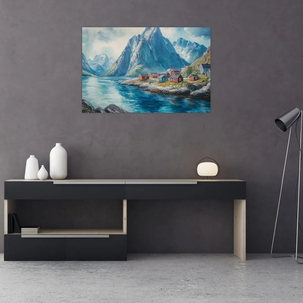 Tablou - Sat norvegian (90x60 cm)