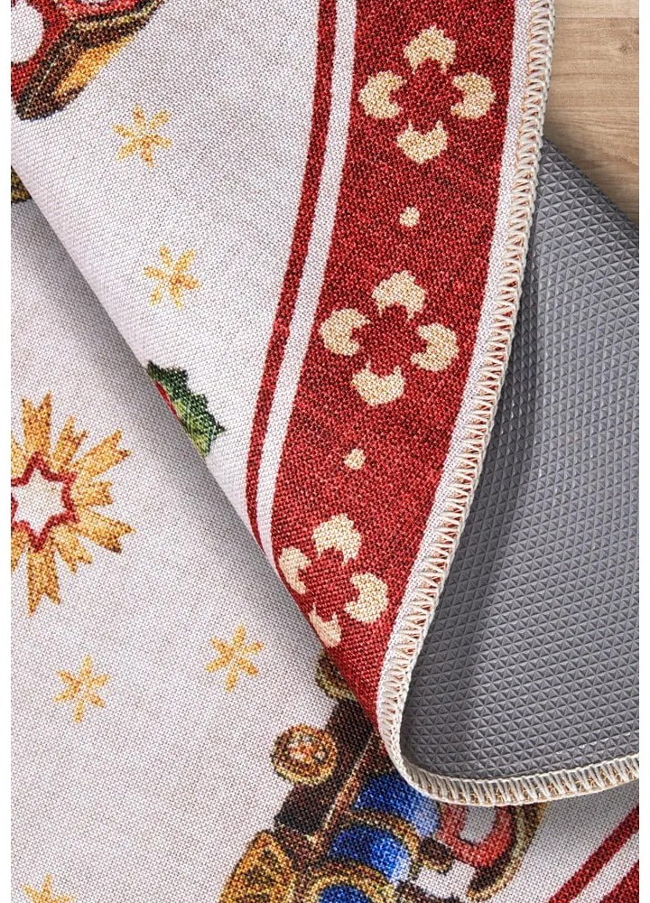 Covor roșu rotund ø 150 cm cu model de Crăciun Red Christmas – Villeroy&amp;Boch