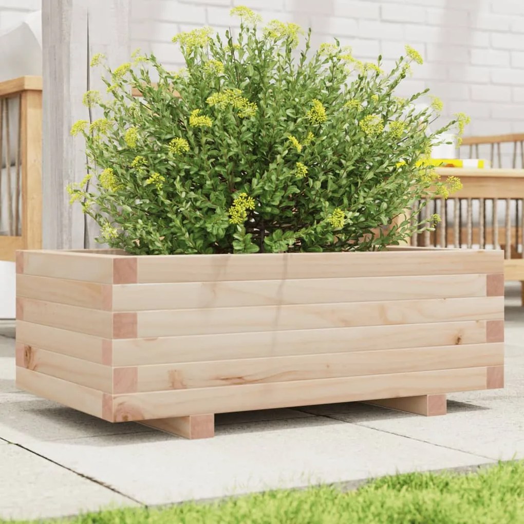 vidaXL Jardinieră de grădină, 70x40x26,5 cm, lemn masiv de pin