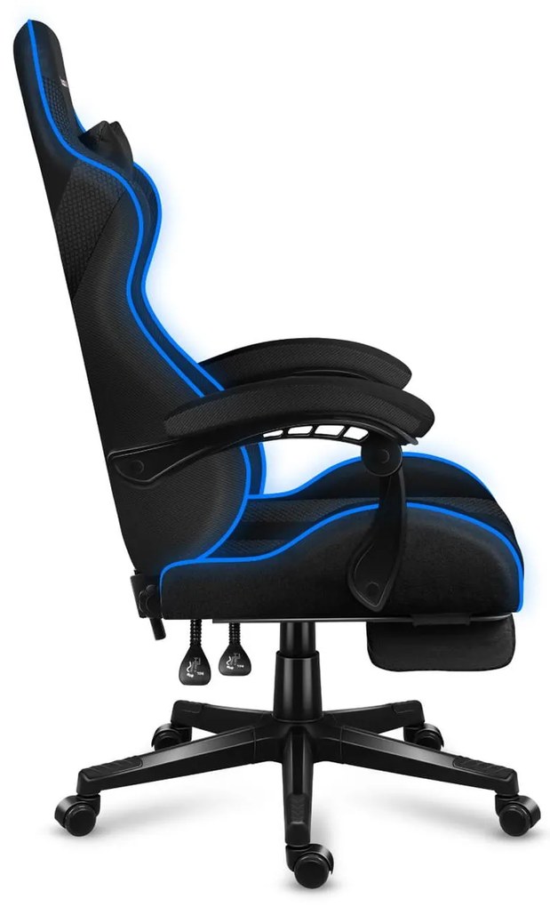Fotoliu gaming Fusion 4.7 (negru + multicolor) (cu iluminat LED). 1087479