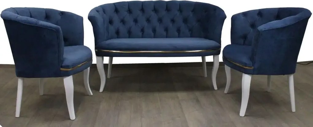 Set canapea Milano Relax Homs textil albastru