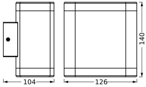Aplică LED de exterior Ledvance ENDURA STYLE DALLAS LED/9W/230V IP44