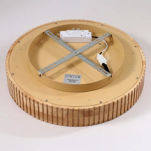 Brilagi - Plafonieră LED FALCON WOOD MODERN, 30W, 230V, Ø45 cm, corp din lemn