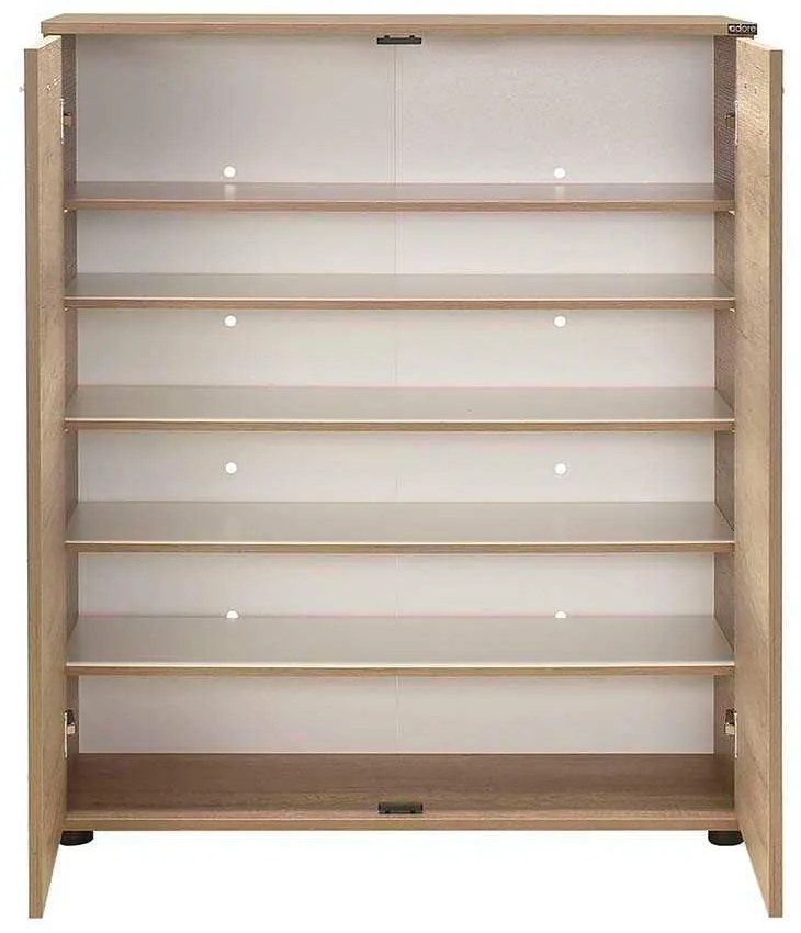 Pantofar Adore Elegance, 2 usi, 5 rafturi, capacitate 24 perechi incaltaminte, 91 x 108 x 35 cm